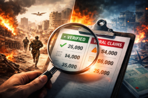 Read more about the article Iran War Casualties: What’s Verified vs Viral Claims (Fact Check 2026)
