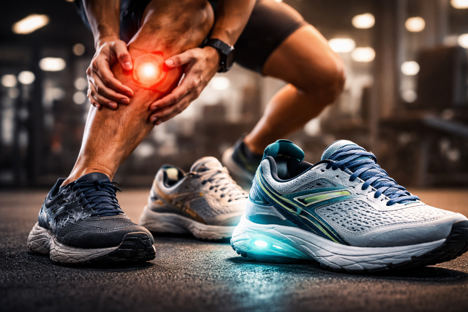 Read more about the article Best Shoes for Knee Pain Relief During Workouts (2026 Guide)