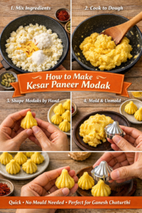 Read more about the article Kesar Paneer Modak Recipe for Ganesh Chaturthi
