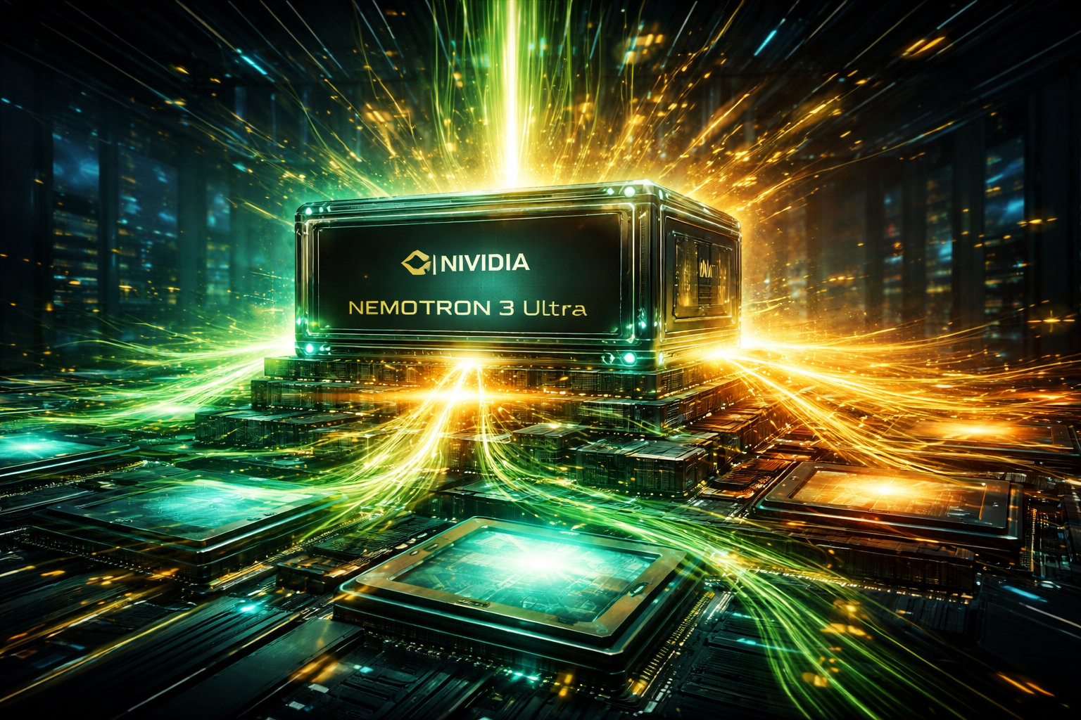 Read more about the article NVIDIA Nemotron 3 Ultra launches: 550B model for AI agents